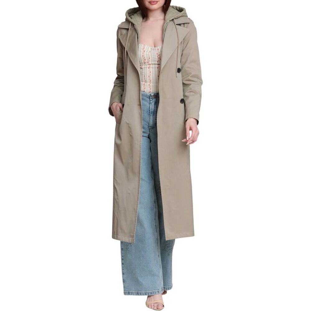 Avec Les Filles Womens Maxi Trench